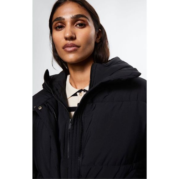 Mango Oversize Quilted Coat Black - Picture 4 of 8